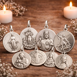 Christliche Kettenanhänger Silber